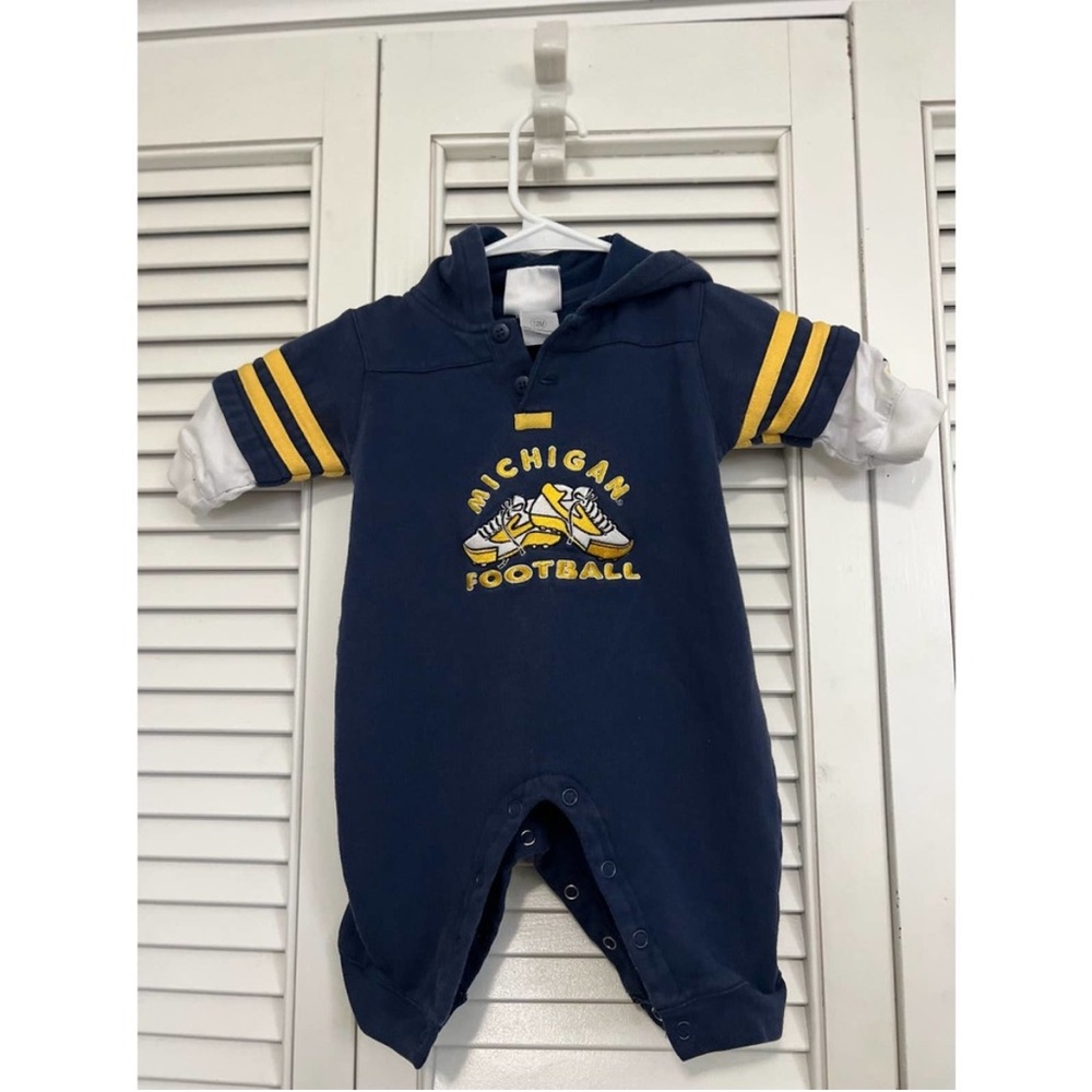 Michigan Football Kids Onesie Mighty Mac Sports 12 M University of Michigan
